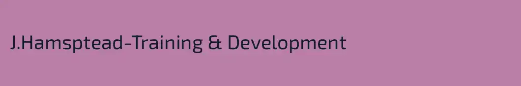 J.Hamsptead-Training & Development